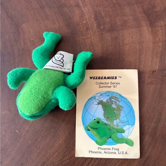 Phoenix frog Weebeanies Collectible Series 1997; cute purse charm or key ring - Picture 4 of 7